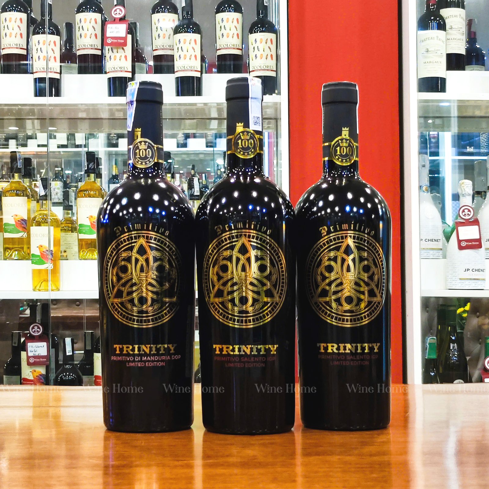 Hộp Quà Rượu Vang Ý Trinity Primitivo Salento – Món Quà Biếu Tinh Tế, Sang Trọng | Rượu Vang Wine Home Rượu Vang Ý Trinity Primitivo Salento