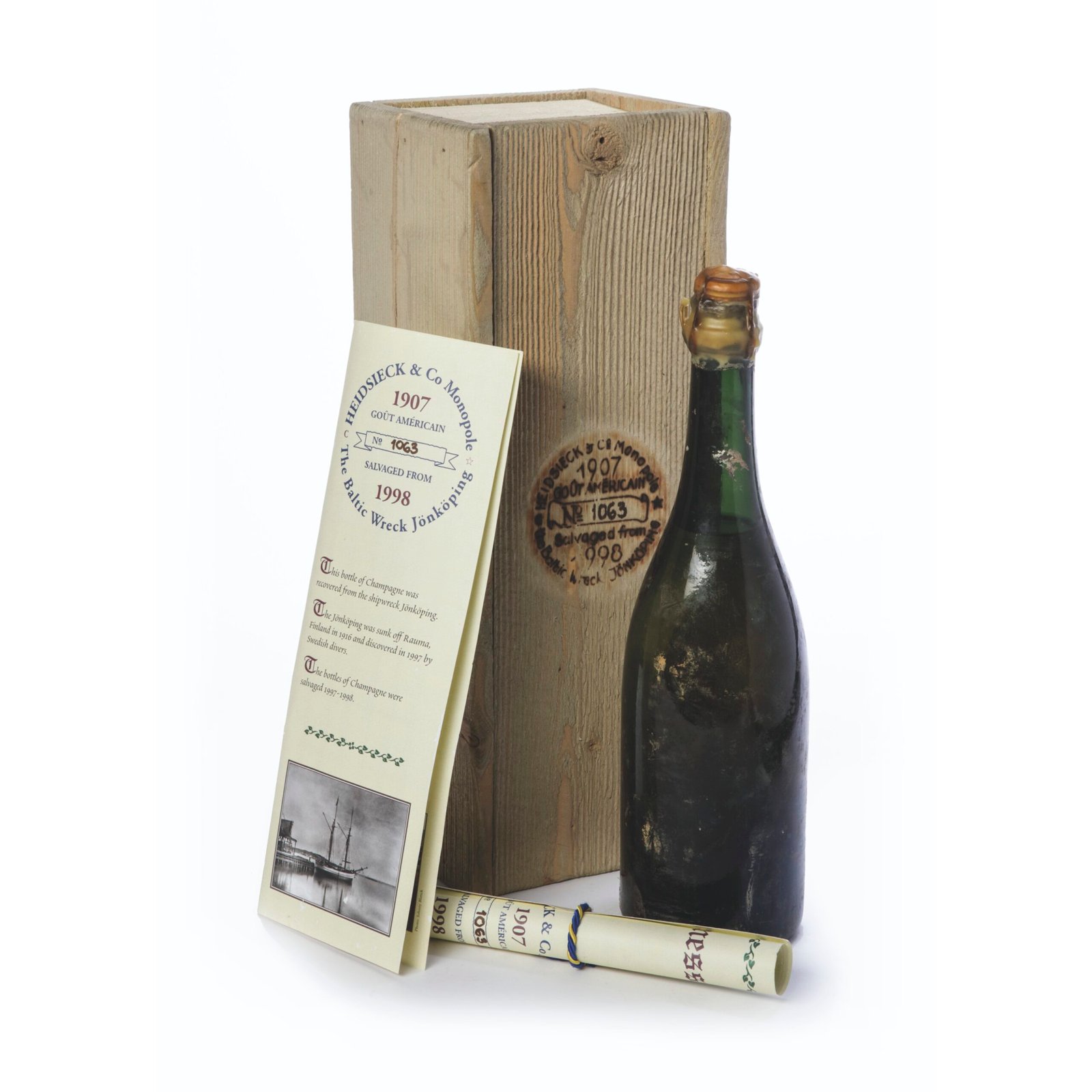 Shipwrecked 1907 Heidsieck – 275.000 USD Shipwrecked 1907 Heidsieck – 275.000 USD