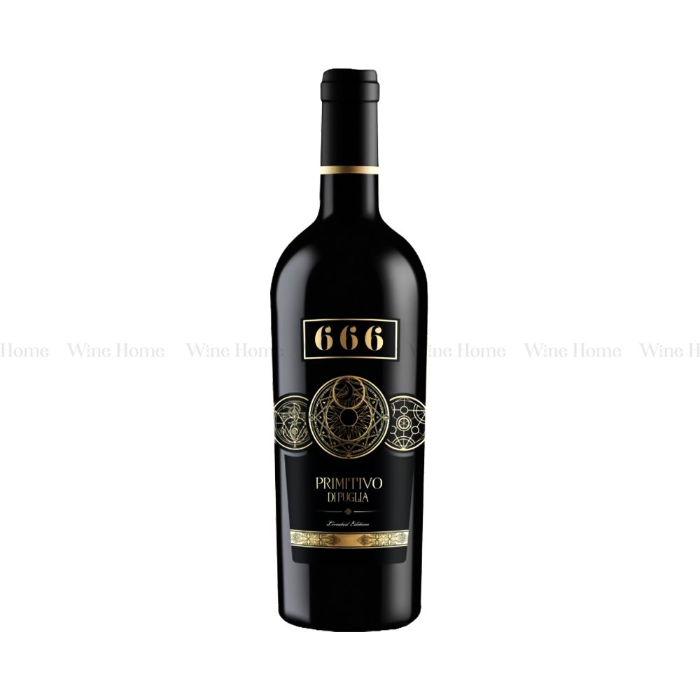Rượu vang Ý 666 Primitivo di Puglia – Siêu phẩm vang Ý 18,5% cho người yêu vị mạnh mẽ | Rượu Vang Wine Home Rượu vang Ý 666 Primitivo di Puglia