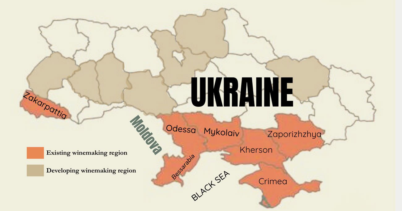 Khám Phá Rượu Vang Ukraina – Viên Ngọc Đông Âu Trong Thế Giới Vang - Wine Home Rượu Vang Nhập Khẩu Bản đồ rượu vang Ukraina