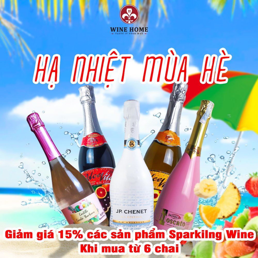 Hạ Nhiệt Mùa Hè – Giảm Ngay 15% Các Sản Phẩm Rượu Vang Sparkling Tại WineHome | Wine Home Rượu Vang Nhập Khẩu Hạ Nhiệt Mùa Hè – Giảm Ngay 15% Các Sản Phẩm Rượu Vang Sparkling Tại WineHome