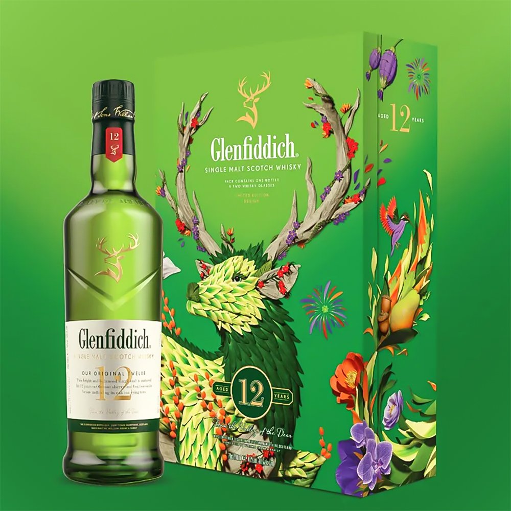 Rượu Whisky Glenfiddich 12 Hộp Quà – Rượu Whisky Tặng Biếu Lý Tưởng Dịp Lễ & Tết | Rượu Vang Wine Home Rượu Whisky Glenfiddich 12 Hộp Quà