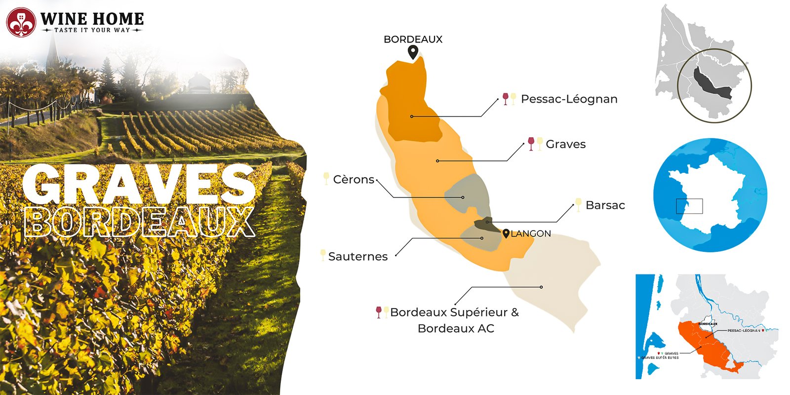 Vùng rượu vang Graves Bordeaux – Hương Vị Tinh Tế Từ Vùng Đất Cổ | Rượu Vang Wine Home Vùng rượu vang Graves