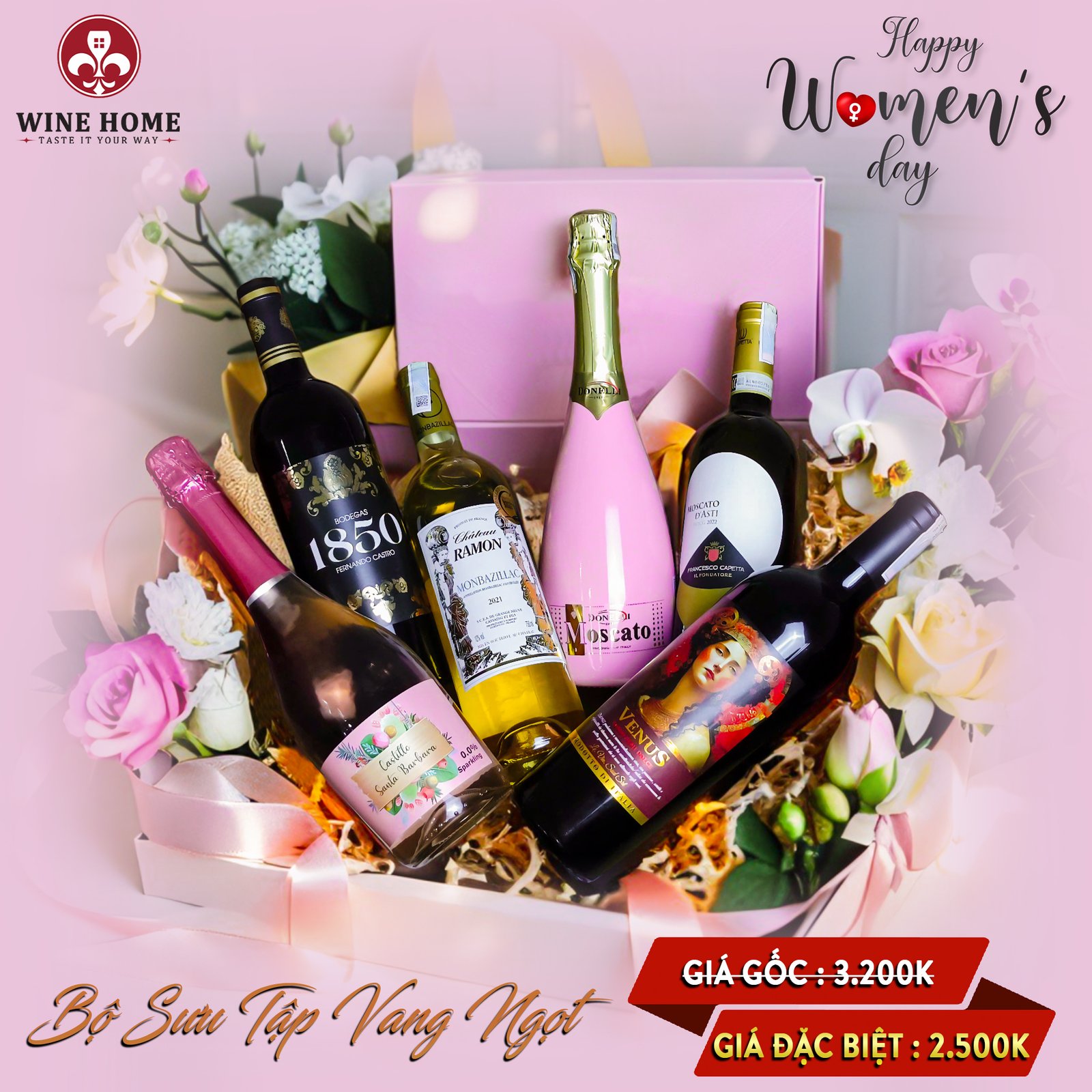 Bộ Sưu Tập Rượu Vang Ngọt Giá Đặc Biệt – Quà Tặng Tôn Vinh Phái Đẹp | Rượu Vang Wine Home Bộ Sưu Tập Rượu Vang Ngọt Giá Đặc Biệt