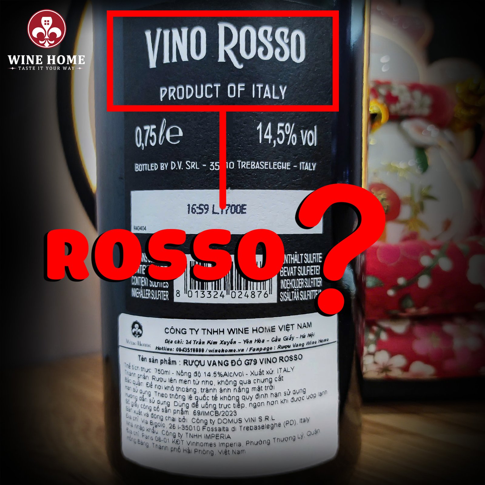 Rosso ghi trên chai rượu vang nghĩa là gì? Giải mã bí mật rượu vang Ý | Rượu Vang Wine Home Rosso ghi trên chai rượu vang nghĩa là gì?