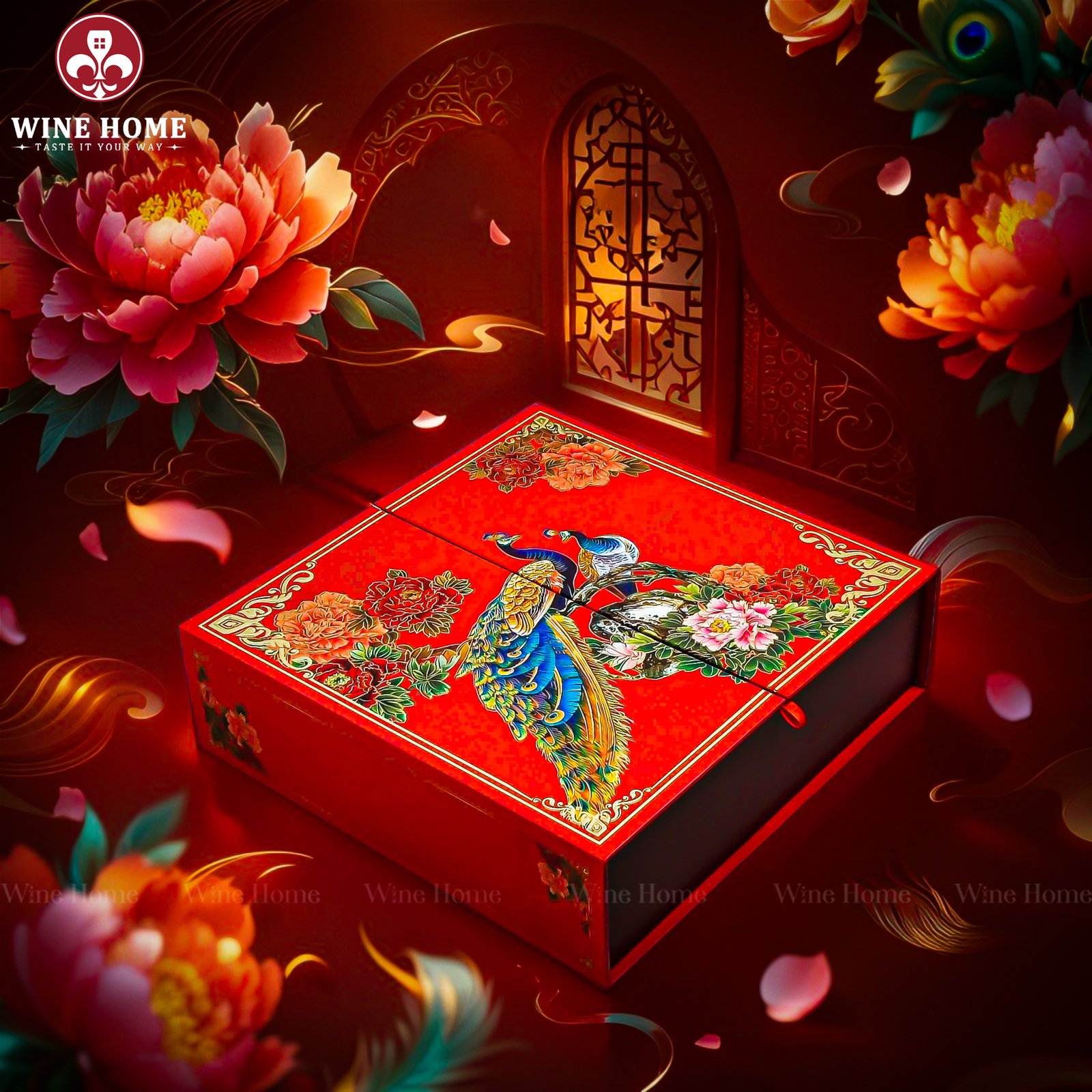 Hộp Quà Tết Phú Quý Đoàn Viên 13 | Hộp Quà Tết Cao Cấp – Sang Trọng, Ý Nghĩa Cho Doanh Nghiệp | Rượu Vang Wine Home Hộp Quà Tết Phú Quý Đoàn Viên