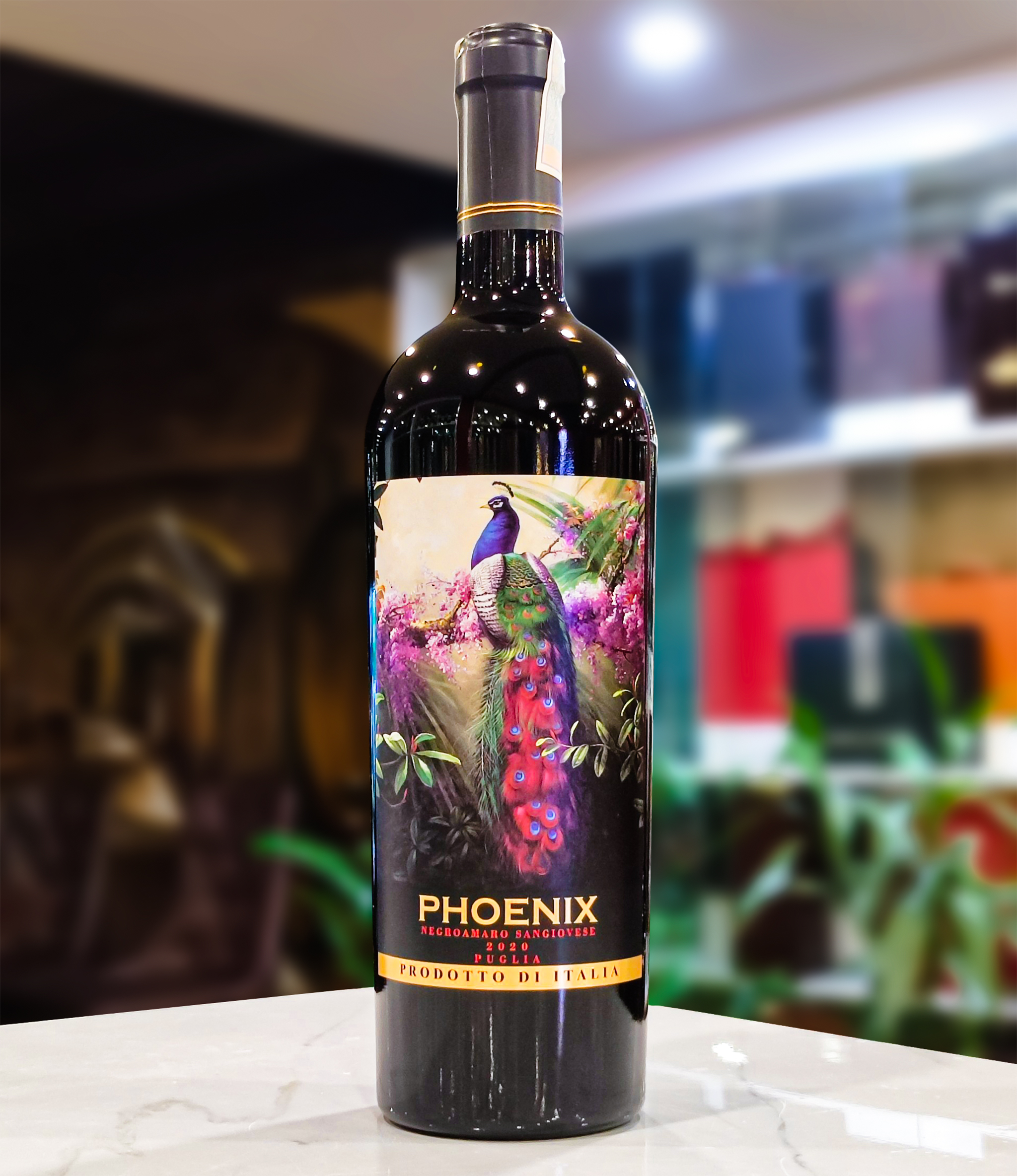 Rượu vang Ý : Phoenix Negroamaro Sangiovese 14,5%