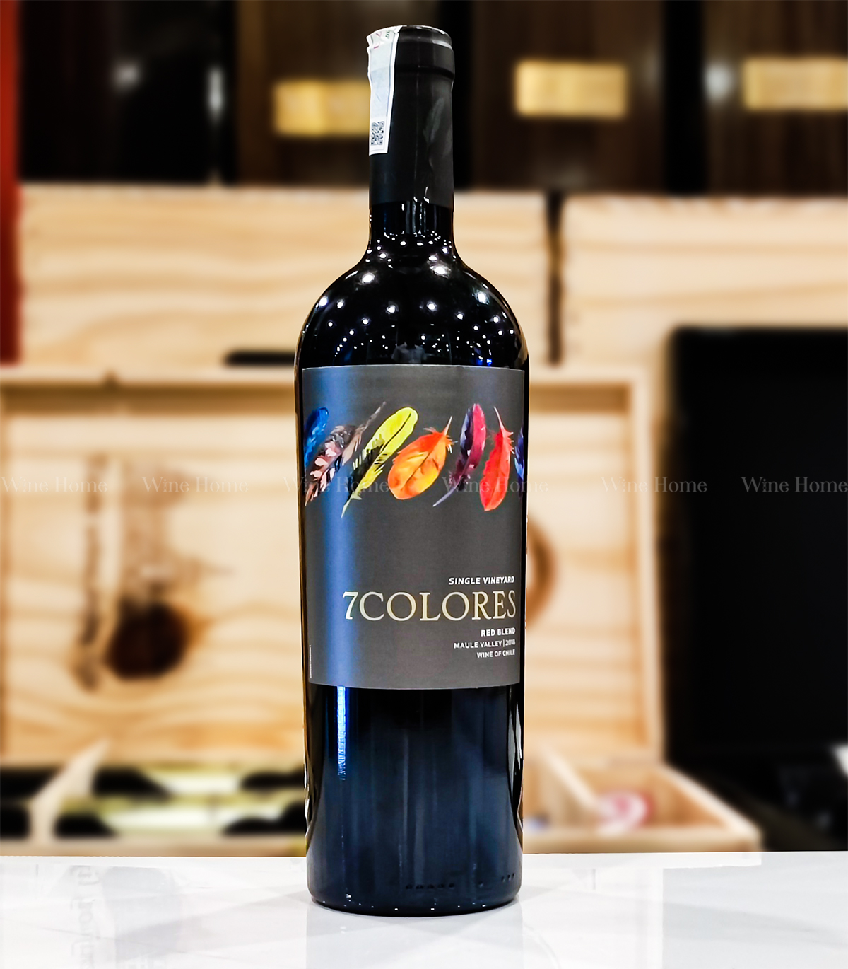 Rượu vang Chile : 7Colores red blend 14%