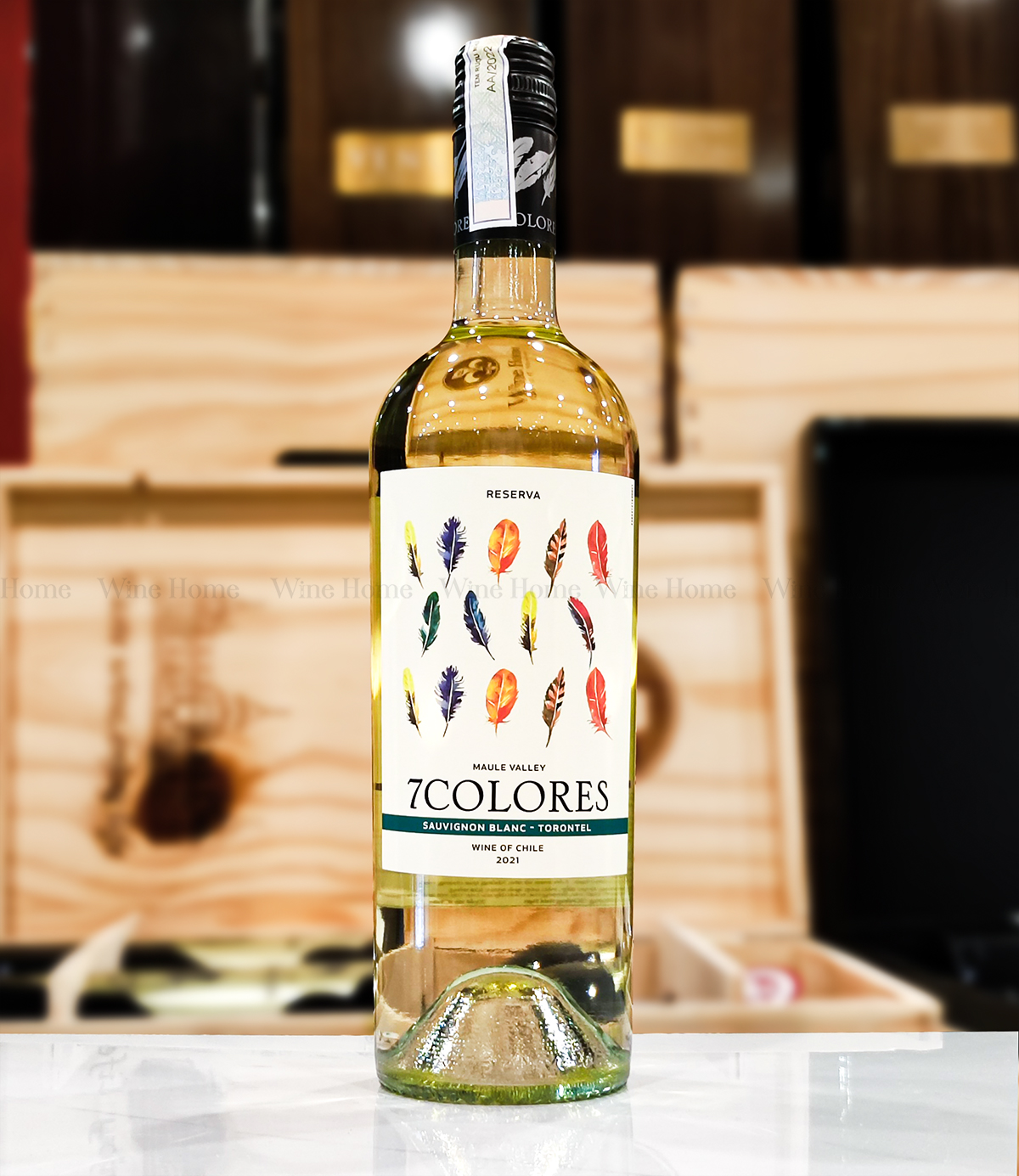 Rượu vang Chile : 7Colores Sauvignon Blanc - Torontel Reserva 13,5%