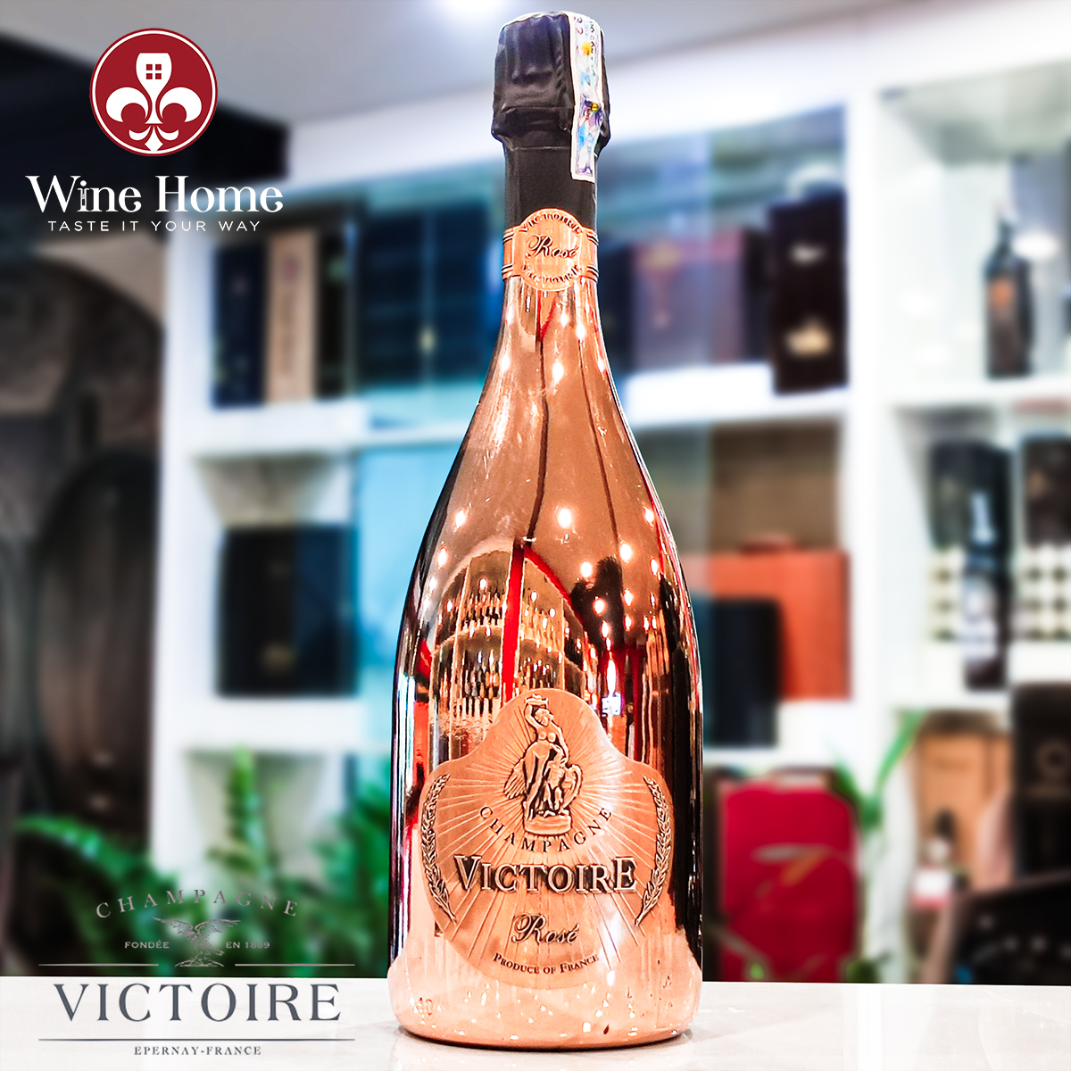 Rượu Champagne : Victoire Rose Gold 12%