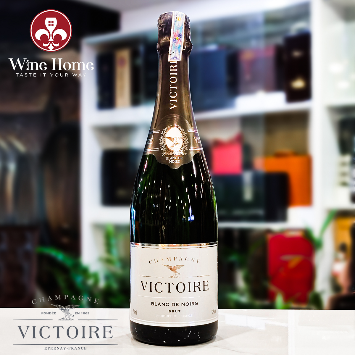 Rượu Champagne : Victoire Blanc De Noirs 12%