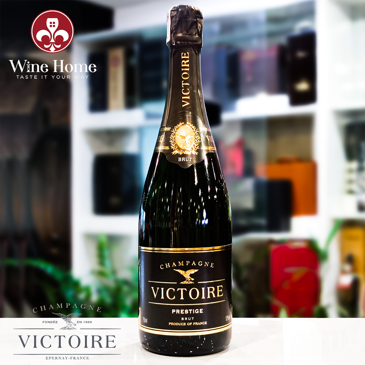 Rượu Champagne : Victoire Prestige Brut 12%