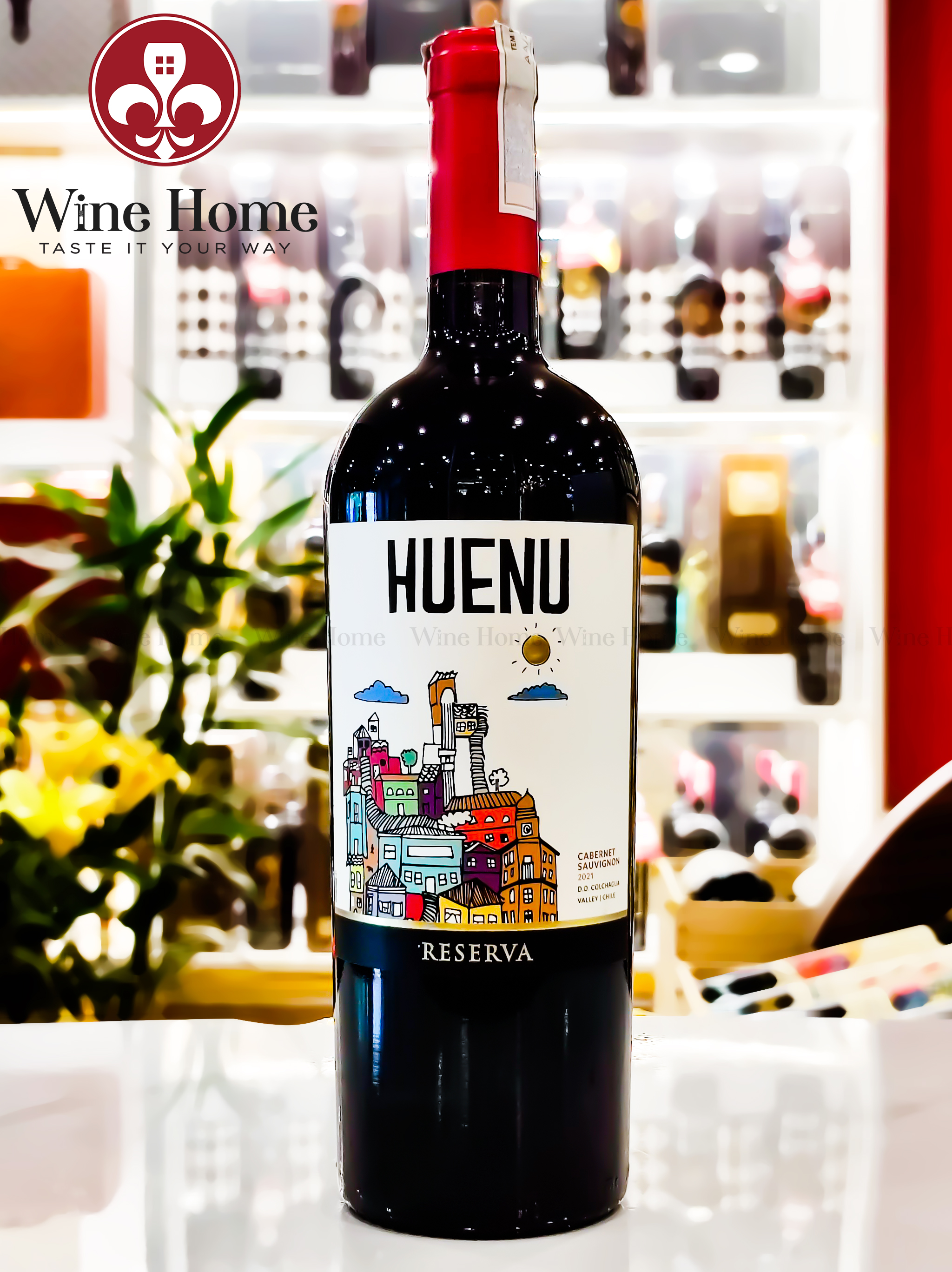 Rượu vang Chile : HUENU Cabernet Sauvignon Reserva 14%