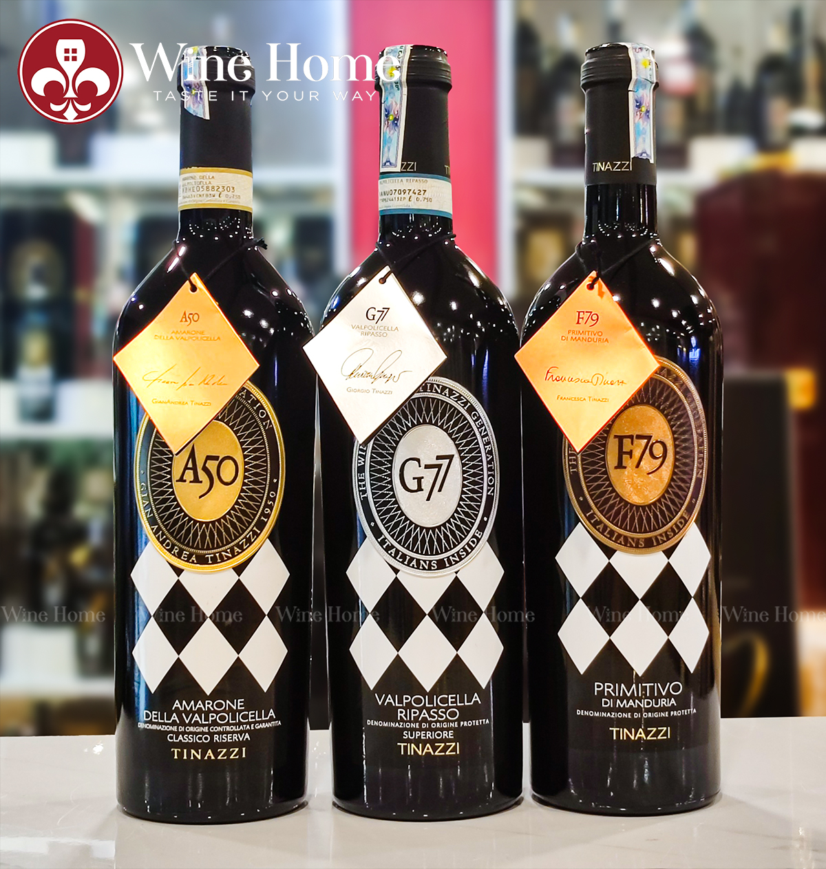 Rượu vang Ý : F79 Tinazzi Primitivo Manduria 15%