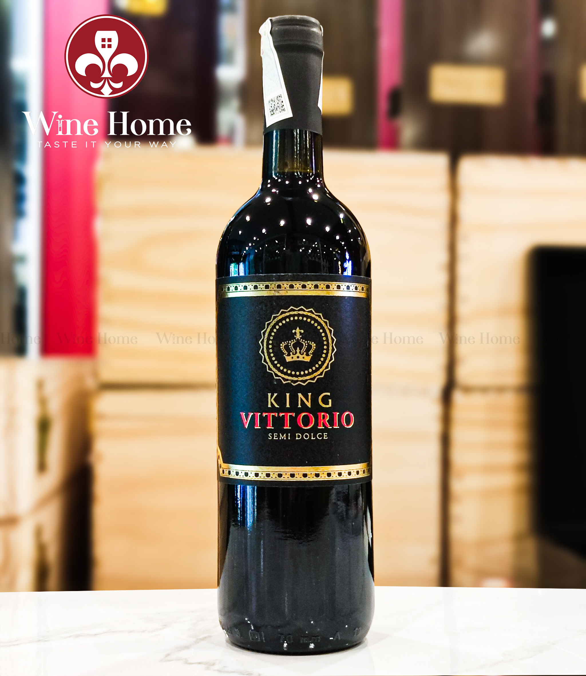 Rượu vang ngọt : KING VITTORIO SEMI DOLCE 10%