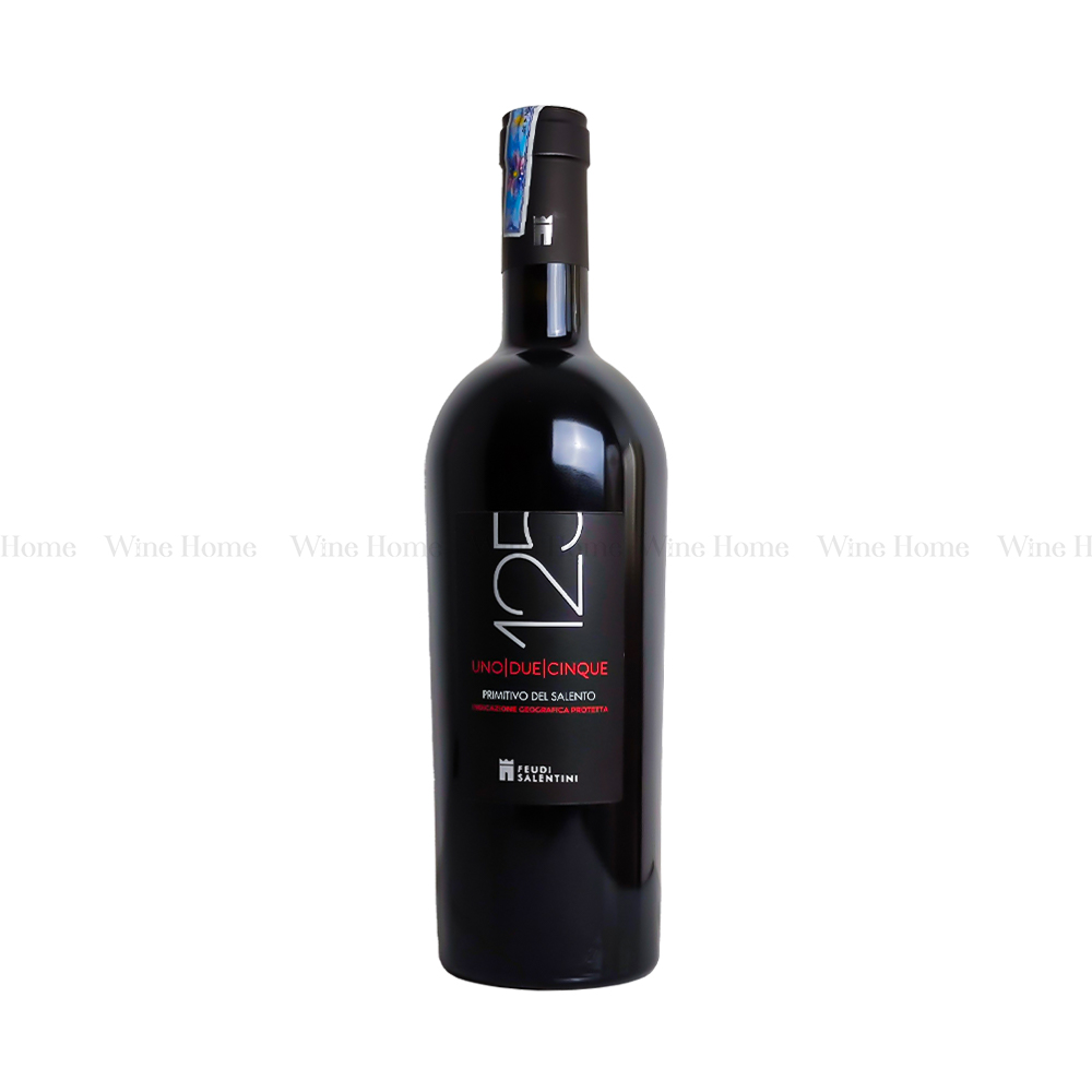 Rượu vang Ý 125 Primitivo Feudi Salentini 14%