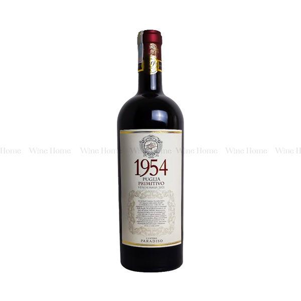 Rượu vang Ý 1954 Primitivo Paradiso 15%