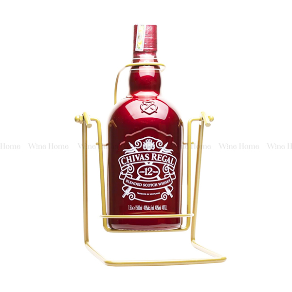 Rượu Whisky Chivas Regal 12 đỏ 1500ml kèm kệ đỡ