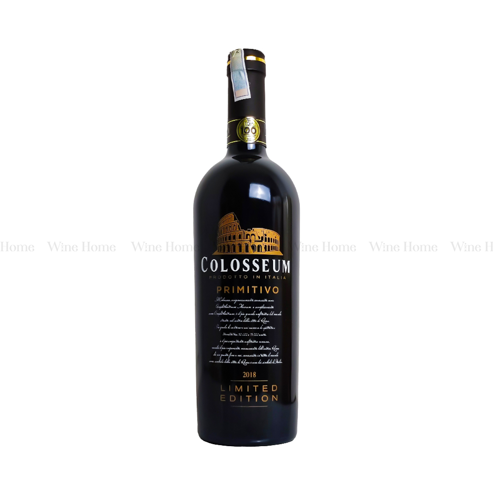 Rượu vang Ý Colosseum Primitivo Limited Edition 18%