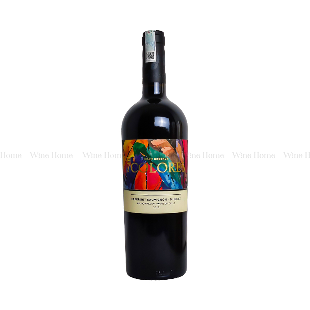 Rượu vang Chile 7Colores Cabernet Sauvignon - Muscat Gran Reserva 13,5%