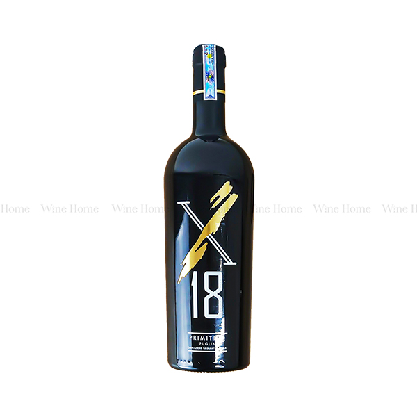 Rượu vang Ý - X18 Primitivo 18%