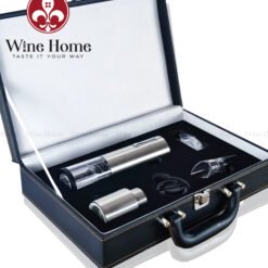 Bộ mở vang điện hộp da 5 món