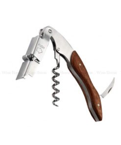 khui mở rượu vang cán gỗ kèm bao da