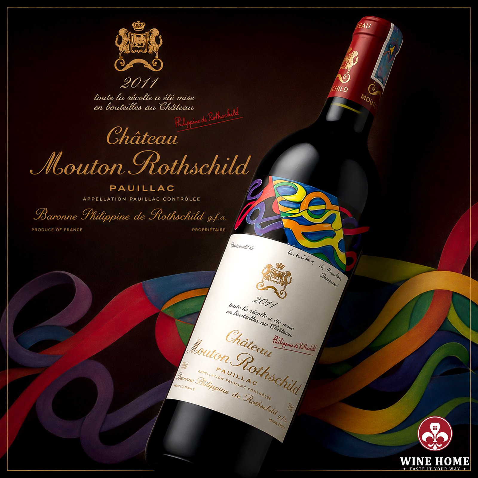 Château Mouton Rothschild 2011 – Tuyệt Tác Premier Grand Cru Classé Bordeaux Đẳng Cấp Thế Giới | Rượu Vang Wine Home Château Mouton Rothschild 2011 – Biểu Tượng Premier Grand Cru Classé Của Bordeaux