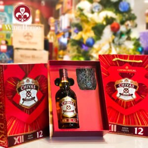 Rượu Whisky : Chivas Regal 12 hộp quà đỏ
