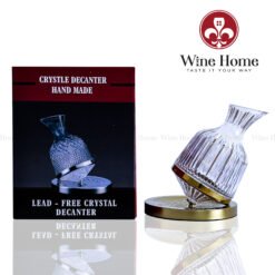 Decanter xoay mạ vàng cao cấp 1200ml | Rượu Vang Wine Home decanter xoay mạ vàng