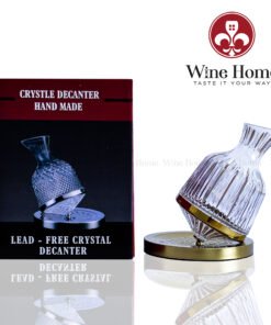 Decanter xoay mạ vàng cao cấp 1200ml | Rượu Vang Wine Home decanter xoay mạ vàng