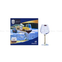 Ly rượu vang pha lê Saint Louis Crystal 550ml mạ vàng