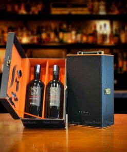 Hộp Quà Rượu Vang 2 Chai Rượu Vang Ý 125 Primitivo Del Salento – Quà Tặng Đẳng Cấp Từ Vùng Salento | Rượu Vang Wine Home Hộp quà rượu vang 2 chai rượu vang Ý 125 Primitivo del Salento