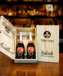 Hộp Quà Rượu Vang 2 Chai Rượu Vang Ngọt Không Cồn Dolce Vita – Quà Tặng An Toàn, Tinh Tế | Rượu Vang Wine Home Hộp quà rượu vang 2 chai rượu vang ngọt không cồn Dolce Vita