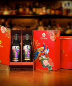 Hộp quà rượu vang 2 chai rượu vang Ý Phoenix Negroamaro Sangiovese