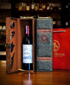 Hộp quà rượu vang 1 chai rượu vang Pháp Chateau Laroque