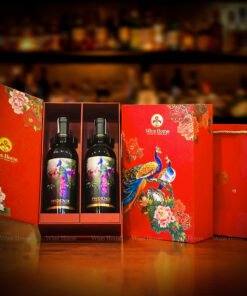 Hộp quà rượu vang 2 chai rượu vang Ý Phoenix Negroamaro Sangiovese