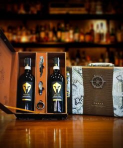 Hộp quà rượu vang 2 chai rượu vang Ý Victory Primitivo Salento