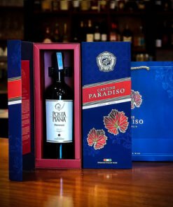 Hộp quà rượu vang 1 chai rượu vang Ý Posta Piana Primitivo Paradiso