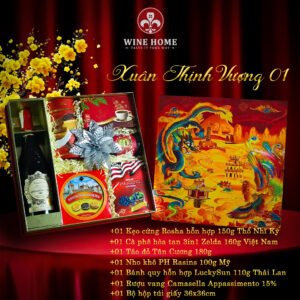Hộp quà tết cao cấp 2025 Xuân thịnh vượng 01
