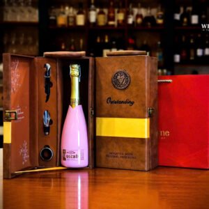 Hộp quà rượu vang 1 chai rượu vang hồng Donelli Moscato Rose