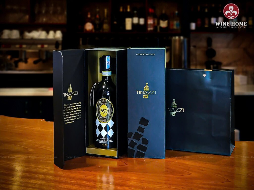 Hộp quà rượu vang 1 chai rượu vang Ý A50 Amarone Hộp quà rượu vang 1 chai rượu vang Ý A50 Amarone