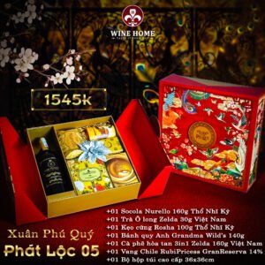 Hộp quà tết cao cấp 2025 Xuân Phú Quý Phát Lộc 05