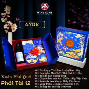 Hộp quà tết cao cấp 2025 Xuân Phú Quý Phát Tài 12