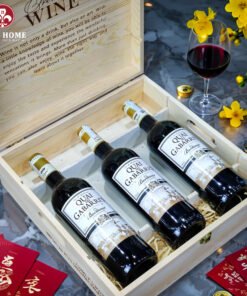 Hộp quà rượu vang 3 chai Quai des Gabarres