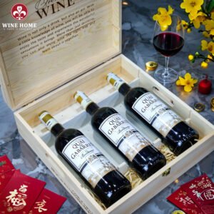 Hộp quà rượu vang 3 chai Quai des Gabarres