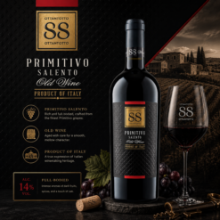 Rượu vang Ý 88 Primitivo Salento Old Vine – Đậm đà cá tính miền Nam nước Ý