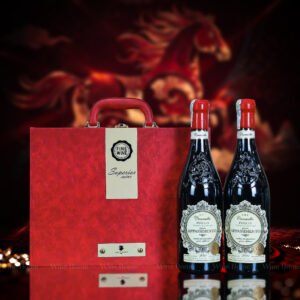 Hộp quà rượu vang 2 chai Camasella Appassimento – Quà tặng sang trọng từ Ý | Rượu Vang Wine Home Hộp quà rượu vang 2 chai Camasella Appassimento