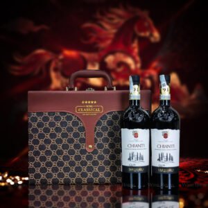 Hộp quà rượu vang 2 chai Chianti DOCG Barbanera – Quà biếu sang trọng từ Ý | Rượu Vang Wine Home Hộp quà rượu vang 2 chai Chianti DOCG Barbanera