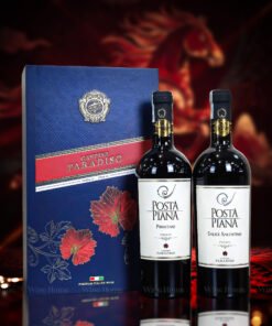 Hộp quà rượu vang 2 chai Posta Piana Primitivo